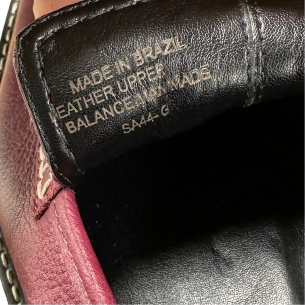 Bernardo NWOB Studio Lug Sole Loafer in Garnet Size 8.5M Pebbled Leather Slip On - Picture 7 of 9